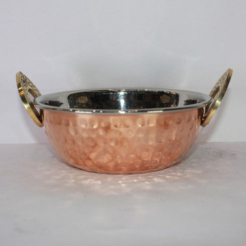 Steel Copper Kadai 331g (Pack of 6)
