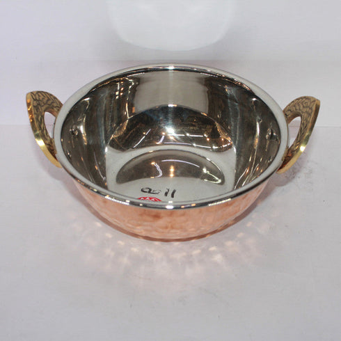 Steel Copper Kadai 331g (Pack of 6)