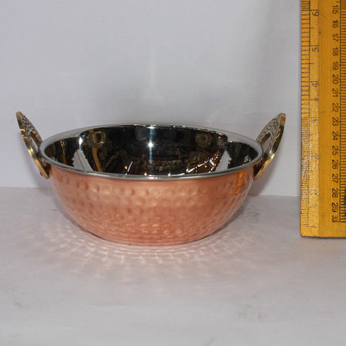 Steel Copper Kadai 412g (Pack of 4)