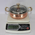 Steel Copper Kadai With Glass Cover 502g (Pack of 4)