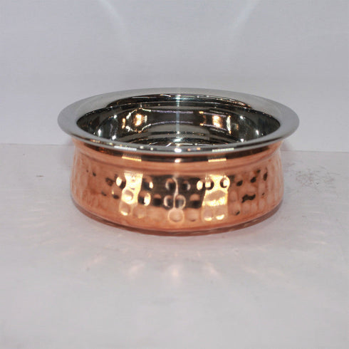 Steel Copper Handi Bowl 428g(Pack of 2)