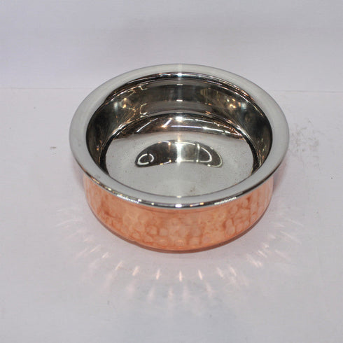 Steel Copper Handi Bowl 428g(Pack of 2)
