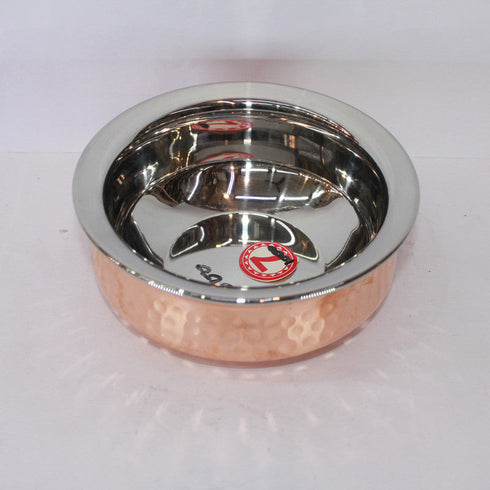 Steel Copper Handi Bowl 299g(Pack of 6)