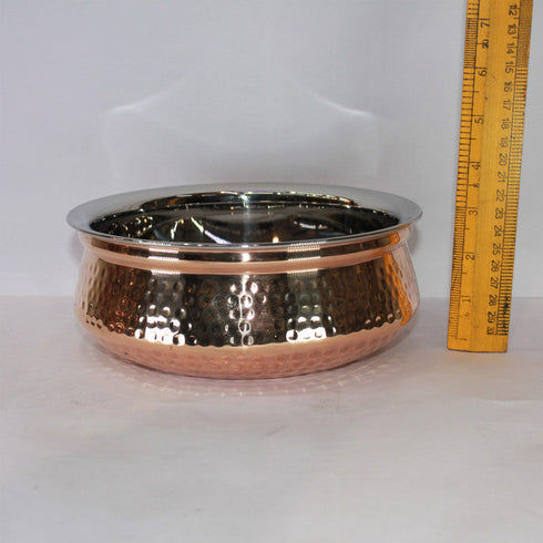 Steel Copper Handi Bowl 785g
