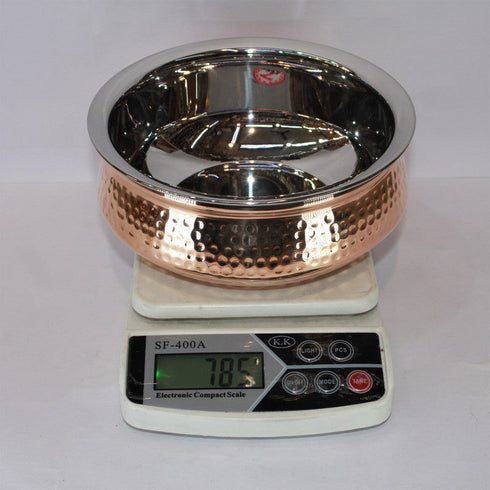 Steel Copper Handi Bowl 785g