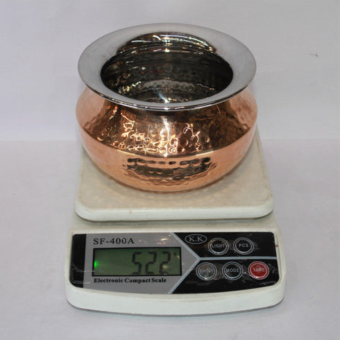 Steel Copper Handi Bowl 522g(Pack of 4)