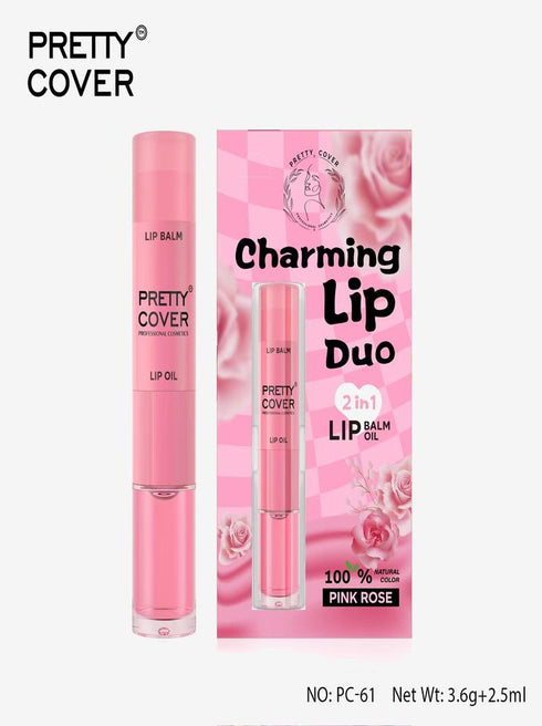 Pretty Cover Pretty Cover 2-in-1 Lip Balm Oil - Hydrating & Non-Sticky