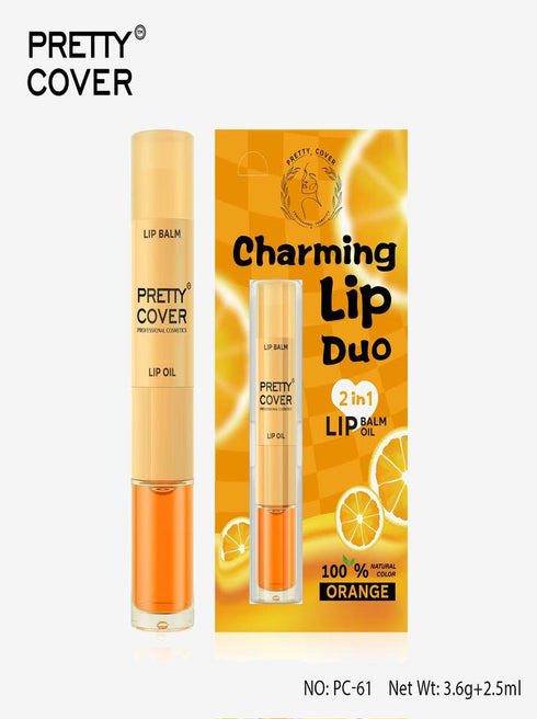 Pretty Cover Pretty Cover 2-in-1 Lip Balm Oil - Hydrating & Non-Sticky