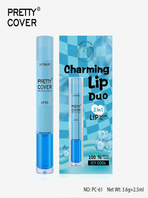 Pretty Cover Pretty Cover 2-in-1 Lip Balm Oil - Hydrating & Non-Sticky