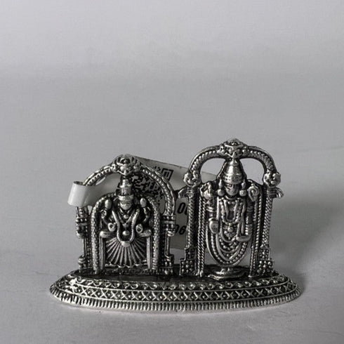 Pure Silver Balaji And Padmavathi Antique Idol 7.05g