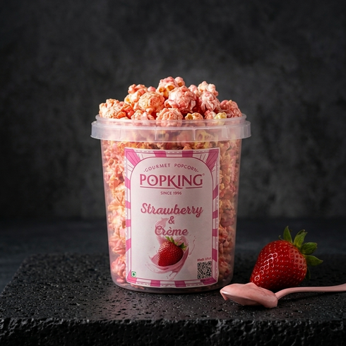 Popking Popcorn Strawberry And Creme