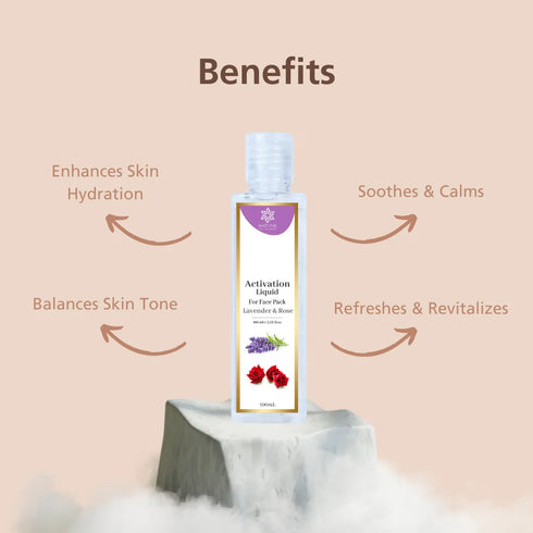 Natuur Activation Liquid for Face Pack Lavender and Rose