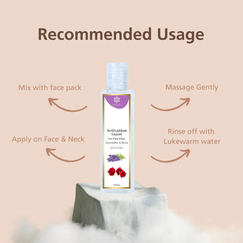 Natuur Activation Liquid for Face Pack Lavender and Rose