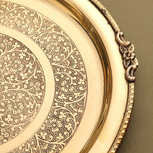 Brass Thali Embose 0.3kg