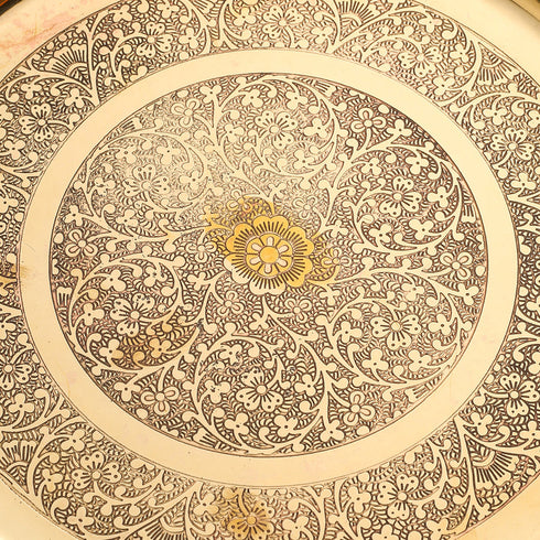 Brass Thali Embose 0.3kg