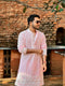 Kzari Pink Chanderi Kurta with Exquisite Embroidery