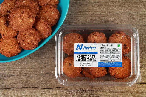 Neelam Foodland Honey Oat Jaggery Cookies