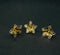 Pure Silver Shiny Golden Flowers 6.13g Pack Of 3