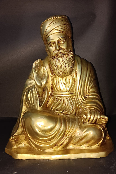 Brass Guru Nanak Statue 12.7kg
