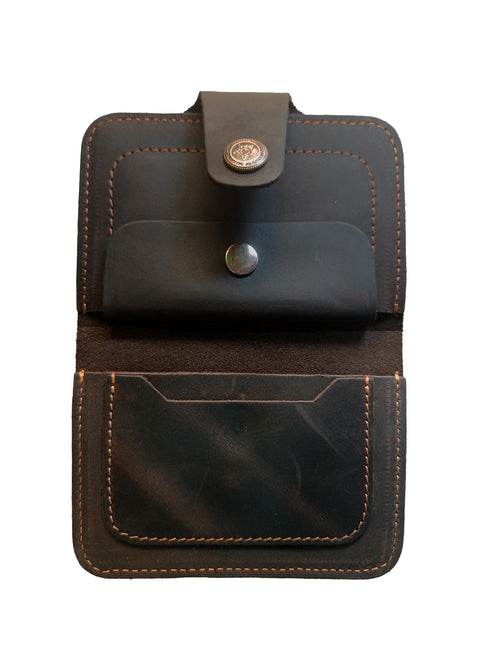 Vhaan Ethnic Craft Elysian Handcrafted Organic Leather Bifold Card holder