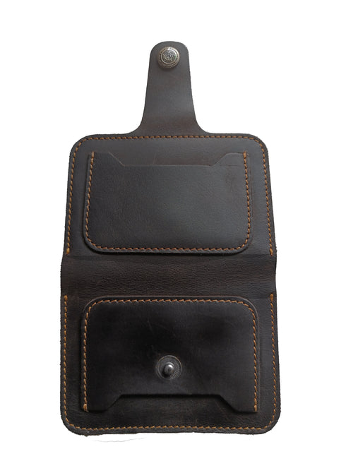 Vhaan Ethnic Craft Elysian Handcrafted Organic Leather Bifold Card holder