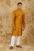 Veshbhoshaa Bluesaanchi Royal Elegance Bronze Handloom Embroidery Kurta Set