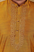 Veshbhoshaa Bluesaanchi Royal Elegance Bronze Handloom Embroidery Kurta Set