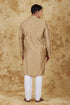 Veshbhoshaa Bluesaanchi Royal Elegance Ecru Handloom Embroidery Kurta Set