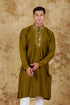 Veshbhoshaa Bluesaanchi Mirror Magic Field Drab Men'S Kurta Set