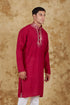 Veshbhoshaa Bluesaanchi Mirror Magic Red Men'S Kurta Set
