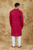 Veshbhoshaa Bluesaanchi Mirror Magic Red Men'S Kurta Set