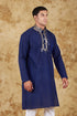 Veshbhoshaa Bluesaanchi Mirror Magic Blue Men'S Kurta Set