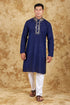 Veshbhoshaa Bluesaanchi Mirror Magic Blue Men'S Kurta Set