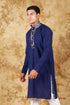 Veshbhoshaa Bluesaanchi Mirror Magic Blue Men'S Kurta Set