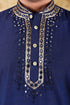 Veshbhoshaa Bluesaanchi Mirror Magic Blue Men'S Kurta Set