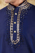 Veshbhoshaa Bluesaanchi Mirror Magic Blue Men'S Kurta Set