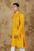 Veshbhoshaa Bluesaanchi Mirror Magic Yellow Men'S Kurta Set