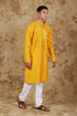 Veshbhoshaa Bluesaanchi Mirror Magic Yellow Men'S Kurta Set