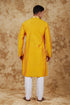 Veshbhoshaa Bluesaanchi Mirror Magic Yellow Men'S Kurta Set