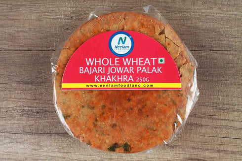 Neelam Foodland Whole Wheat Bajra Jowar Palak Khakhra