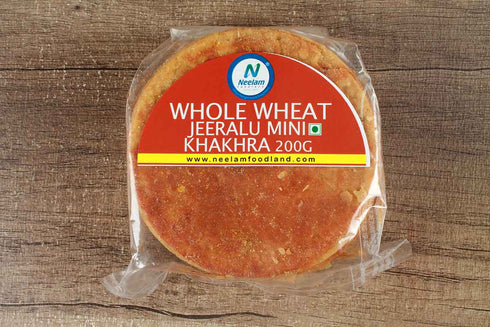 Neelam Foodland Whole Wheat Jeeralu Khakhra Mini