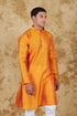 Veshbhoshaa Bluesaanchi Banarsi Silk Orange Kurta Set