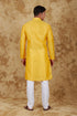 Veshbhoshaa Bluesaanchi Banarsi Silk Mango Kurta Set