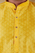 Veshbhoshaa Bluesaanchi Banarsi Silk Mango Kurta Set
