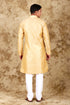 Veshbhoshaa Bluesaanchi Banarsi Silk Cream Kurta Set