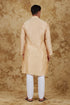 Veshbhoshaa Bluesaanchi Chanderi Silk Embroidered Kurta Set" Navajo White