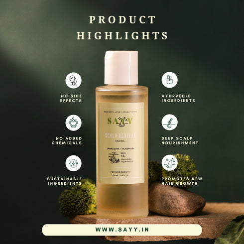 SAYY Scalp Revival Combo (Hair Oil + Hair Serum)