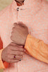 Veshbhoshaa Bluesaanchi Orange Waistcoat Set