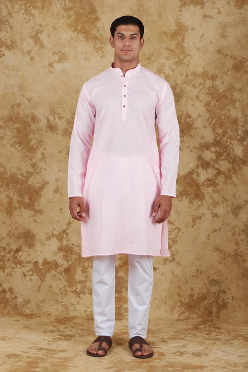 Veshbhoshaa Bluesaanchi Baby Pink Jacquard Waistcoat Set