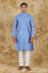 Veshbhoshaa Bluesaanchi Sky Blue Waistcoat Set